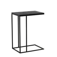 BEISTELLTISCH Chisa Braun 45/30/62 cm - Schwarz, Metall (45/30/62cm) - Light & Living