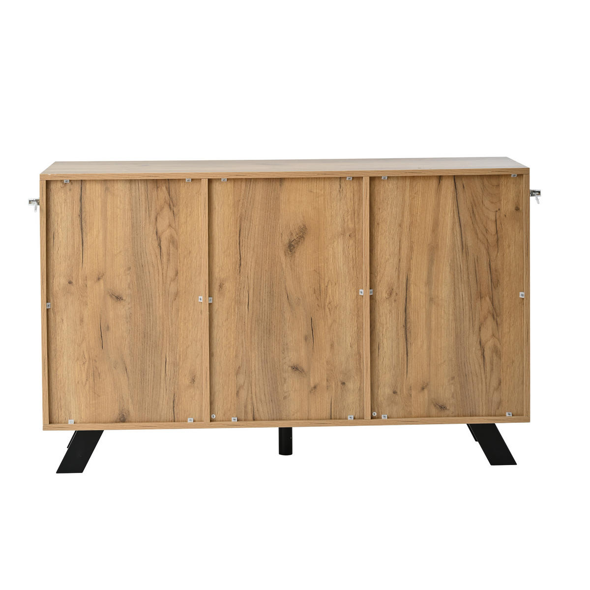 SIDEBOARD Holz 4 Schubladen 2 Türen 120x38x75cm Massivholz - Multicolor, Holzwerkstoff (38/75/120cm) - FLIEKS