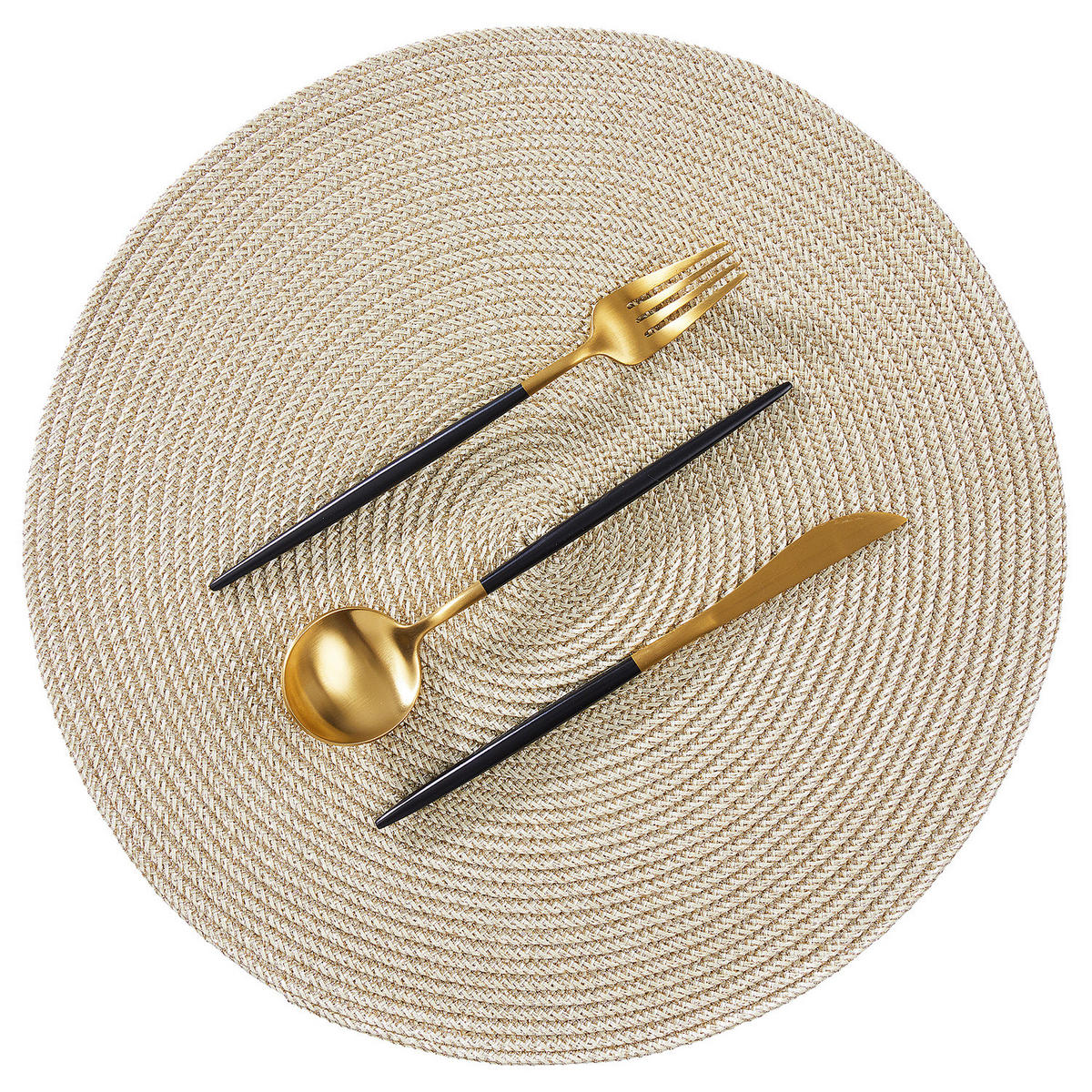 PLATZSETS (4er-Set) Ambiente - Goldfarben, Kunststoff (38/38cm) - Butlers