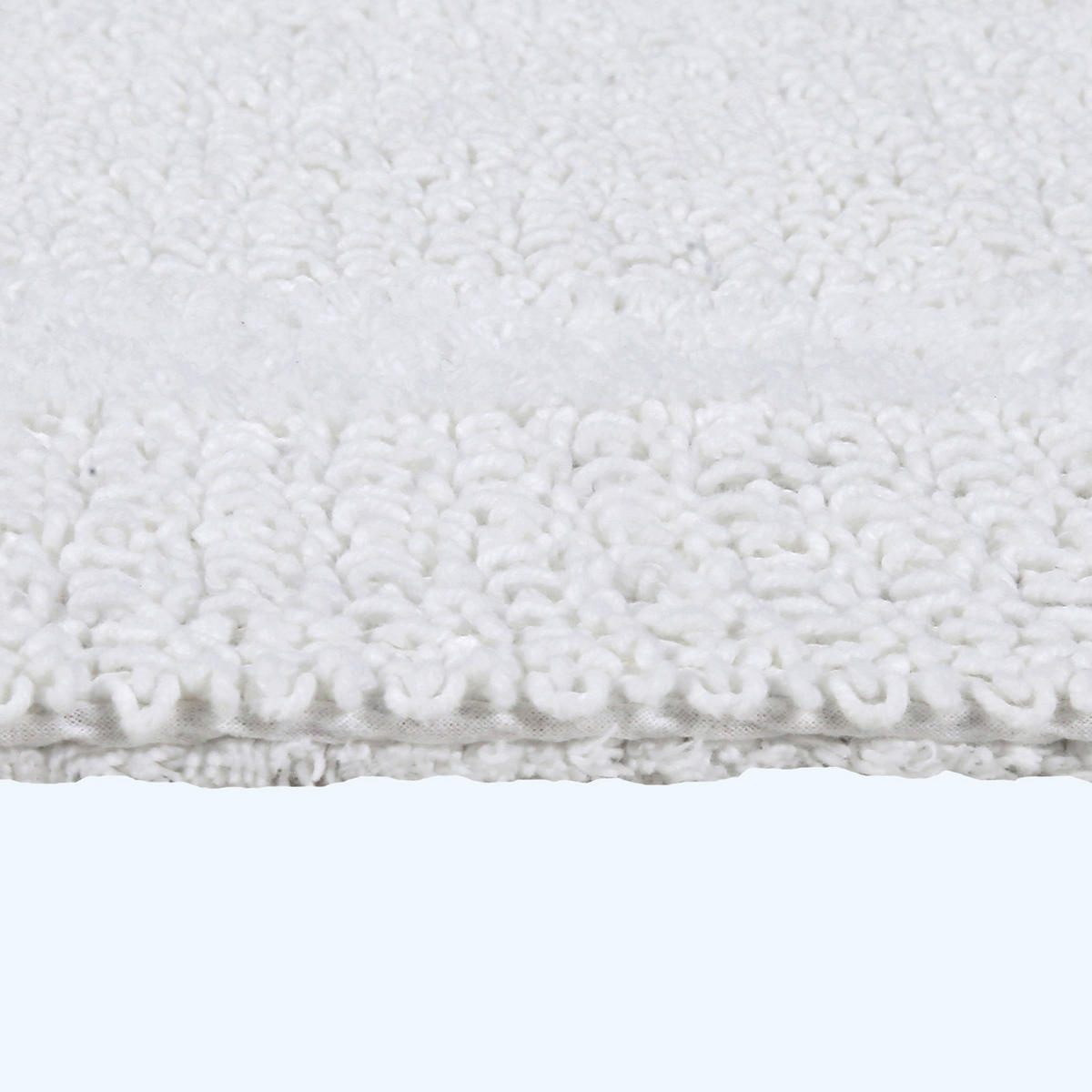 BADEMATTE 40/100 cm, 100% Baumwolle, wendbar - Weiß, Textil (40/100cm) - Homescapes