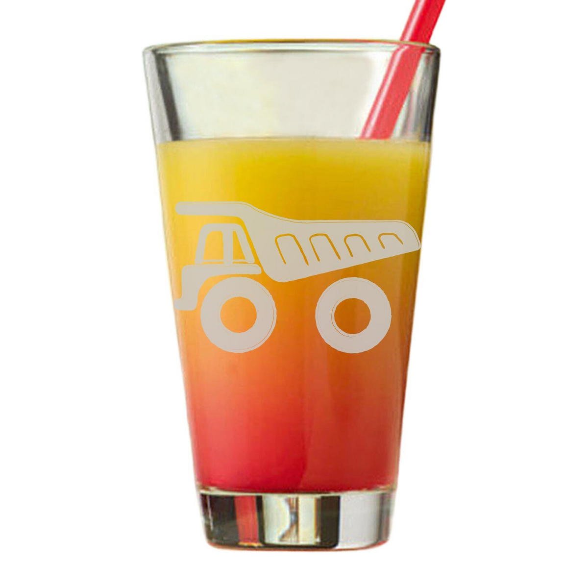 KINDERBECHER Kipper transparent 300 ml - Transparent, Glas (0.3L) - LUXENTU