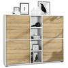 HIGHBOARD Cuba Türen in Eiche Natur - Eichefarben, Holzwerkstoff (130.5/105.5/35.5cm) - Vladon