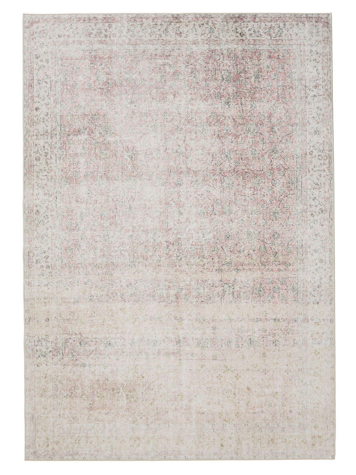 VINTAGE-TEPPICH George waschbar 120x170 cm - Beige/Rosa, Kunststoff (120/170cm) - benuta