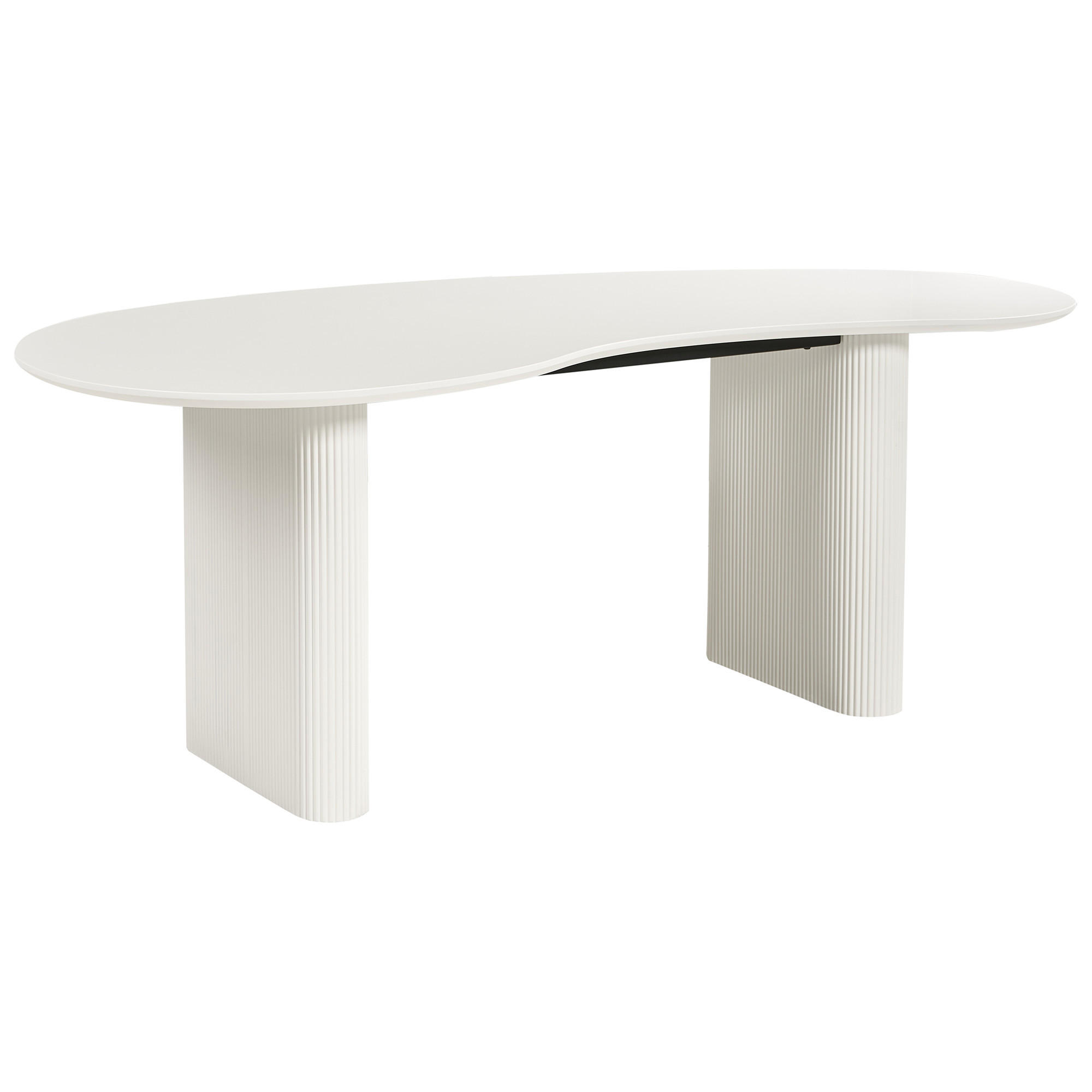 ESSTISCH Weiß 198/93 cm Peery - Weiß, Holzwerkstoff (198/93/76cm) - Beliani