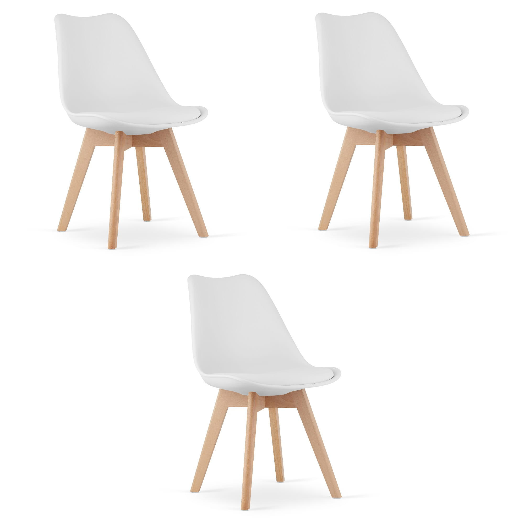 Valora Esszimmerstuhl Weiß 49x82x43 cm