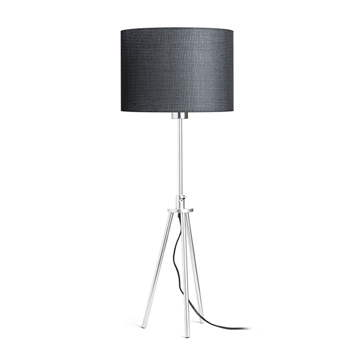 TISCHLEUCHTE GARDETTE Schwarz Aluminium 15 W - Schwarz, Metall (30/30/74.4cm) - Rendl