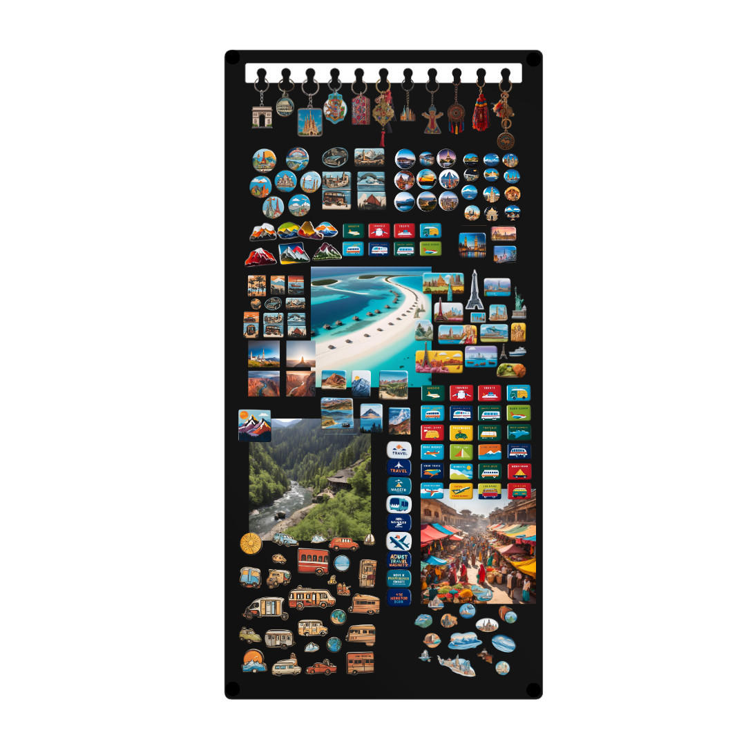 Anwicar Magnettafel Schwarz 49x100x0.7 cm