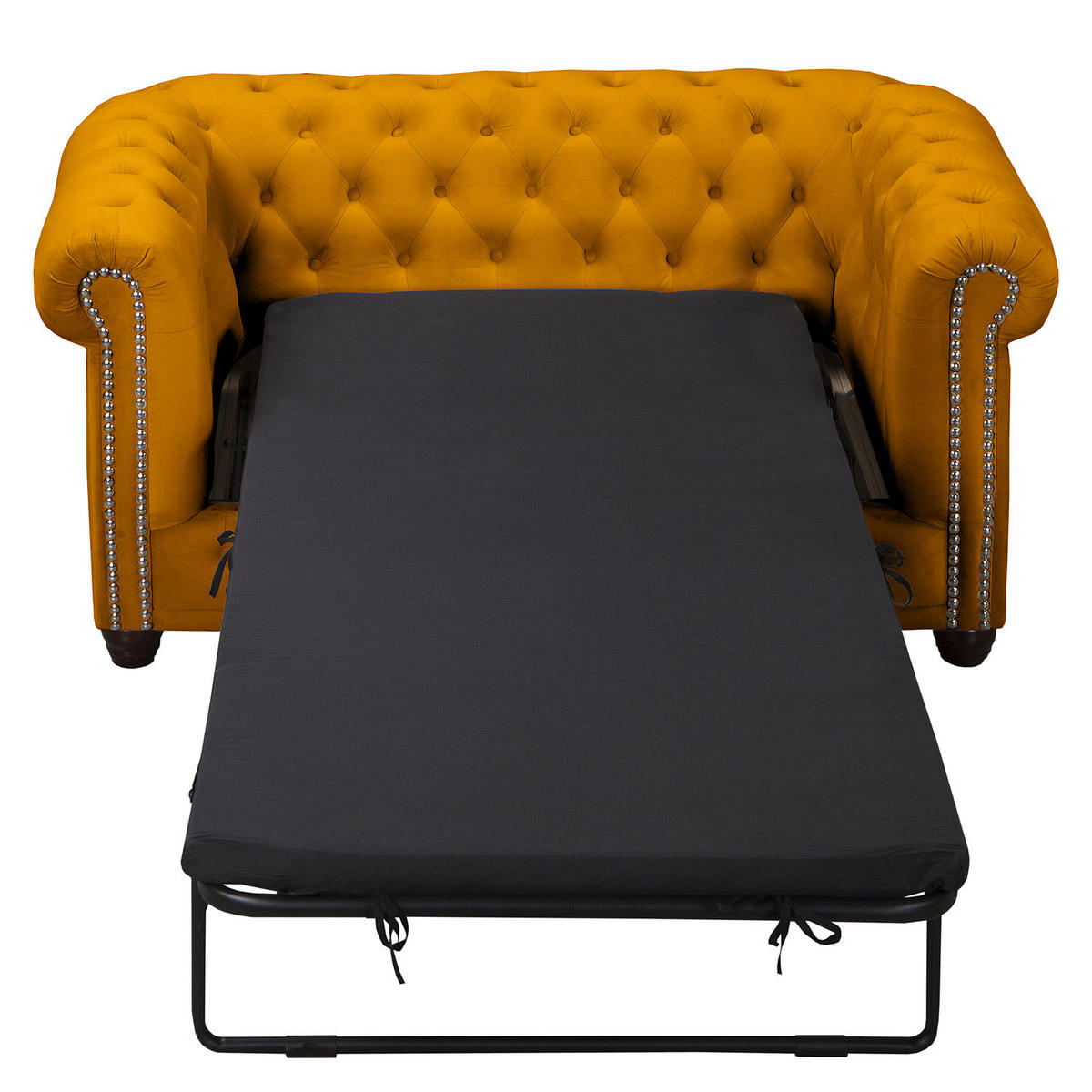 2-SITZER SOFA - Gelb/Buchefarben, Buchenholz/Textil (148/72/86cm) - home24