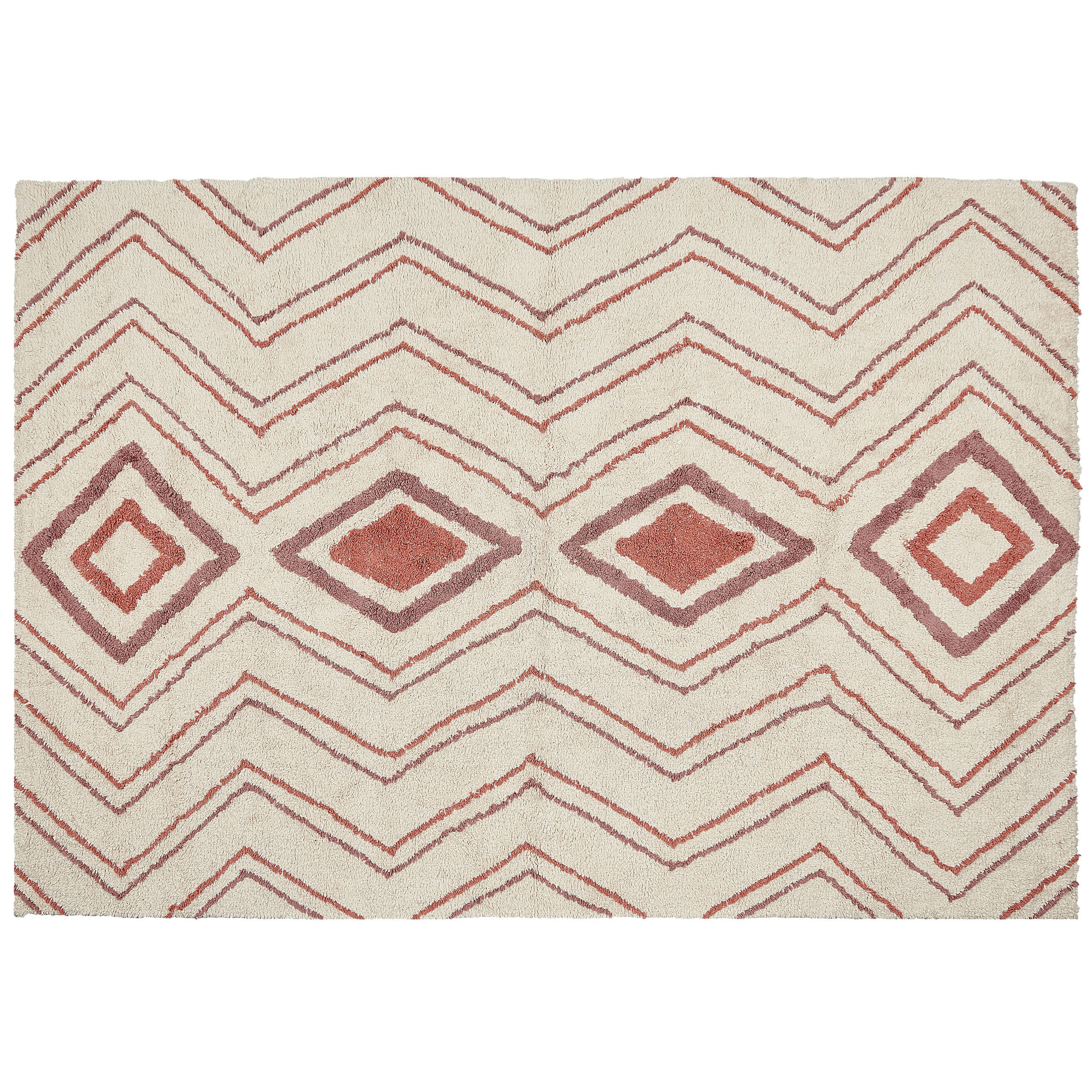KURZFLOR-TEPPICH Kastamonu 230/160 cm - Beige, Textil (160/230cm) - Beliani