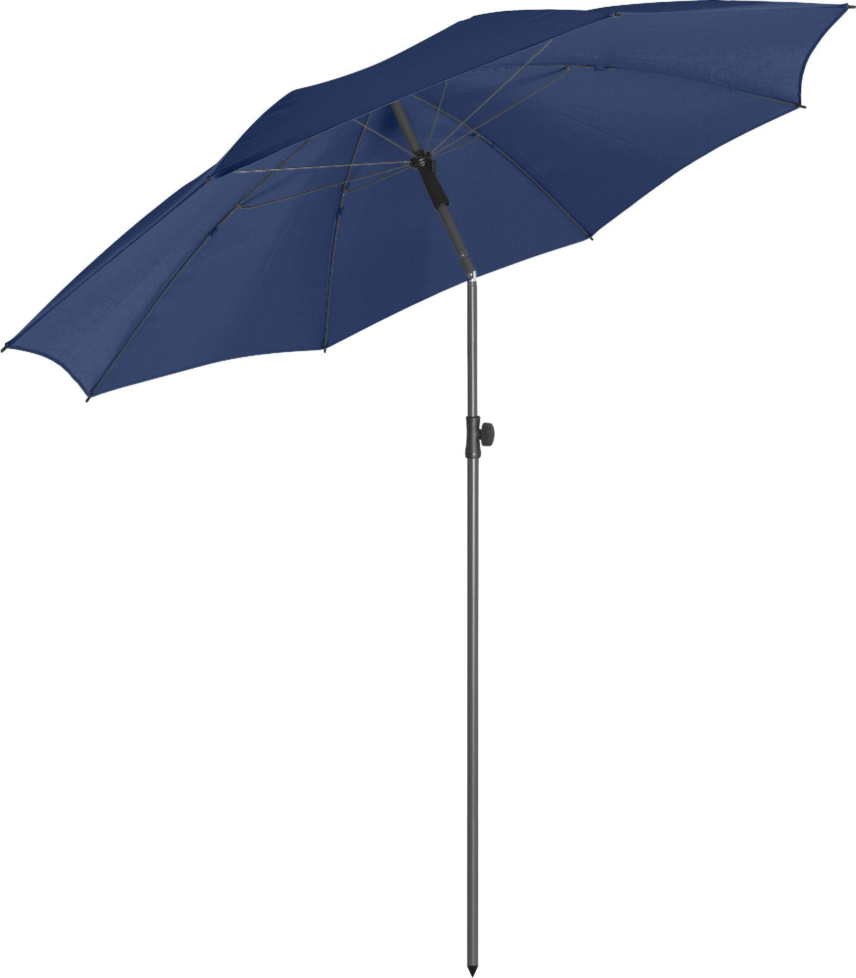 SONNENSCHIRM 200/200/126 cm - Dunkelblau, Kunststoff (200/200cm) - FARE