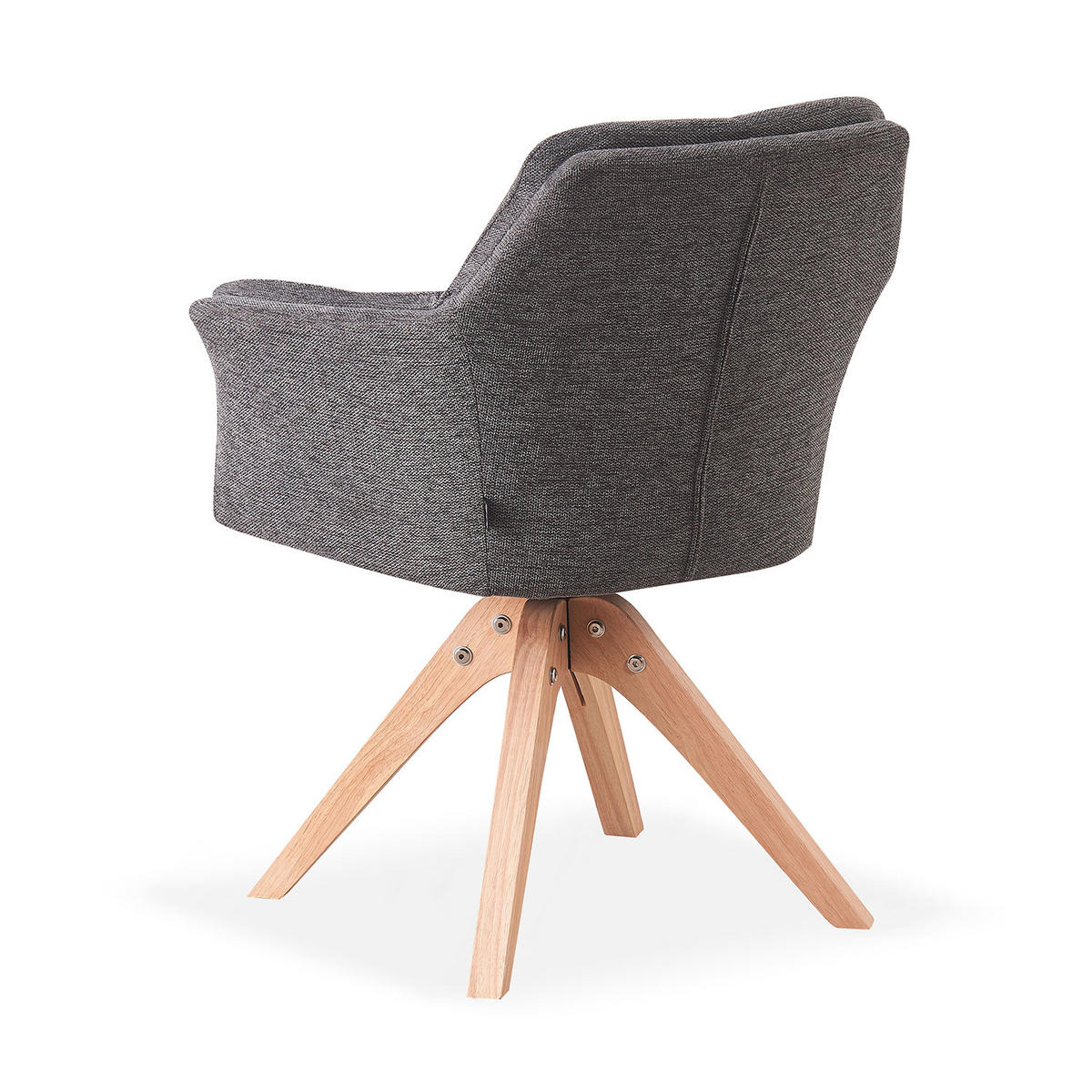 ARMLEHNSTUHL DAISY Anthrazit - Anthrazit, Holz/Textil (63/85/64cm) - B&D Home