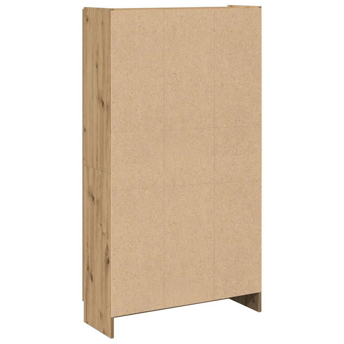 VITRINE mit Glas Türen, 4 Ablagen 82,5/30,5/150 cm aus Holzwerkstoff Artisan-Eiche Dekor - Eiche Artisan, Holz (82.5/150/30.5cm) - vidaXL