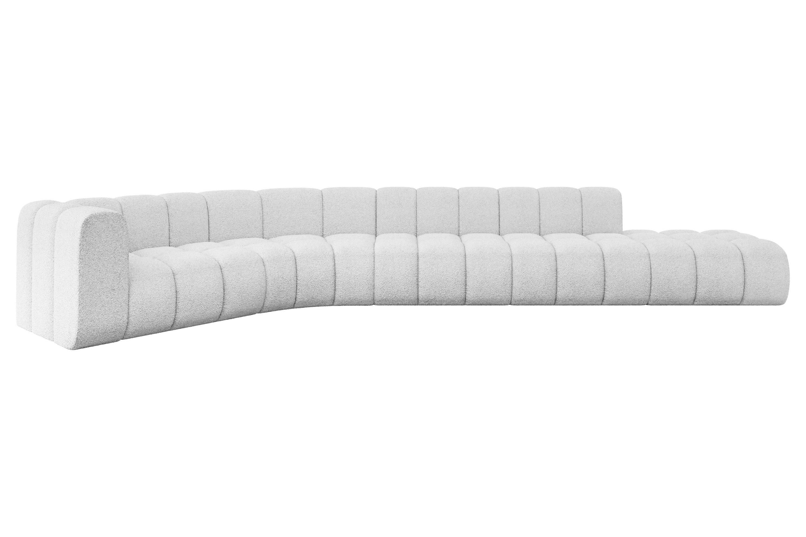 Altdecor Ecksofa Weiß 490x194 cm