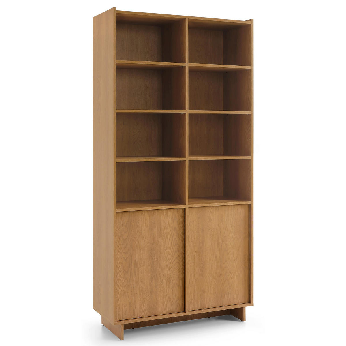 REGÁL Yasumi, dub, 98 cm - barva dubu, kompozitní dřevo (98/201/39cm) - Selsey