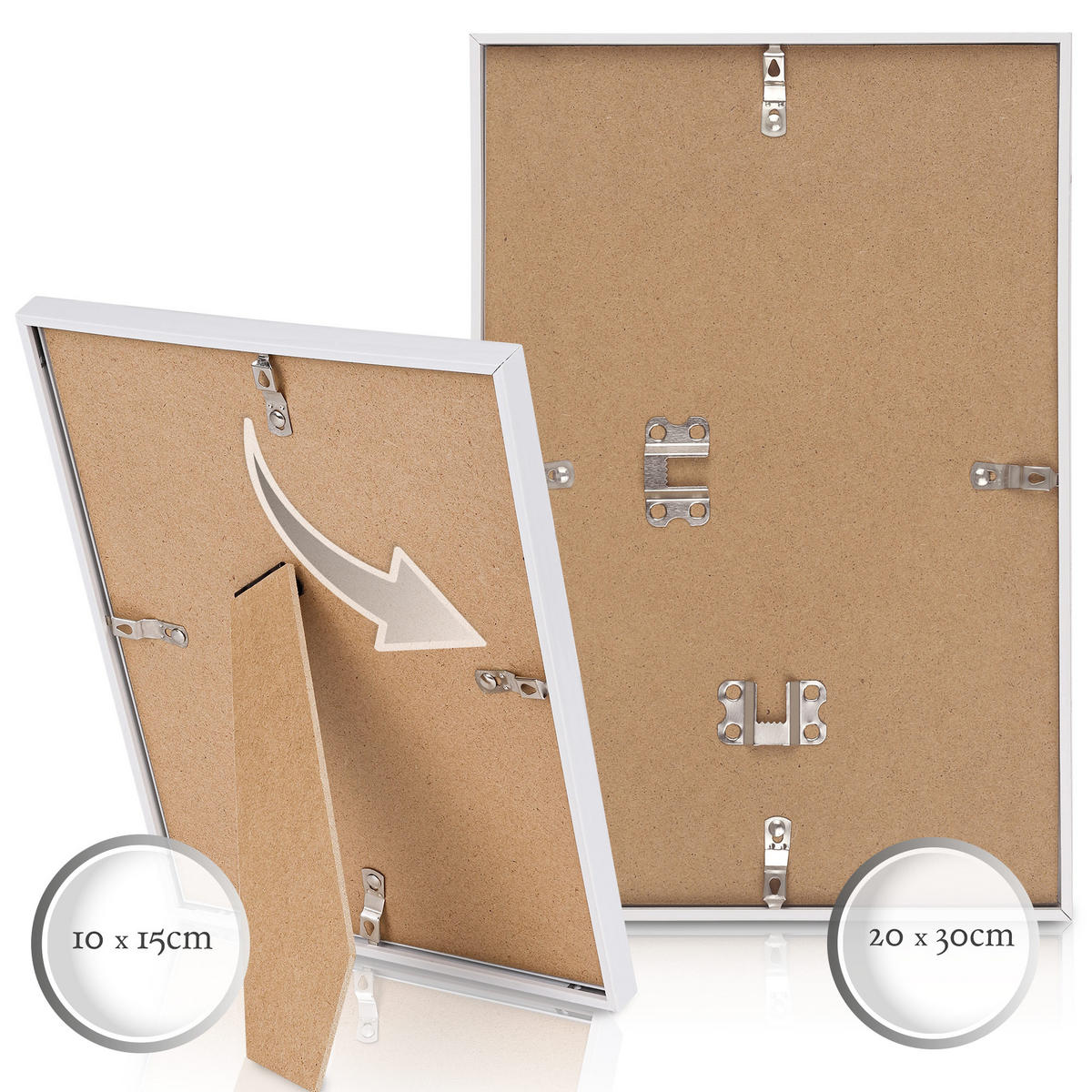 BILDERRAHMEN Blossom Kunststoff Weiß (24tlg) - Weiß, Kunststoff (26/2/35cm) - BoMoe