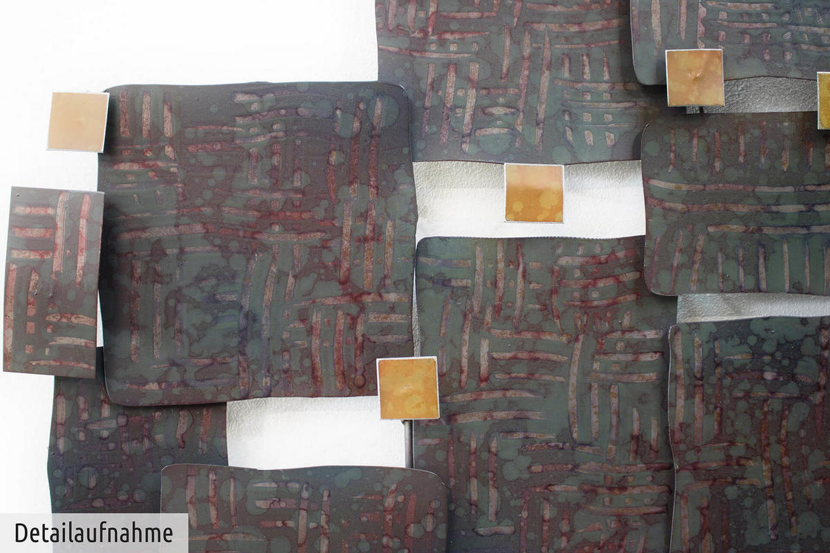 WANDDEKO Braun 103,5/62 cm - Braun, Metall (2.7/62/7cm) - KUNSTLOFT