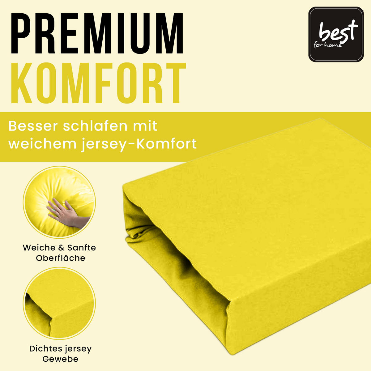 SPANNBETTLAKEN 180/200 cm, Frottee Elastisch 100 % Baumwolle Zitronengelb - Hellgelb, Textil (180/200cm) - Best For Home