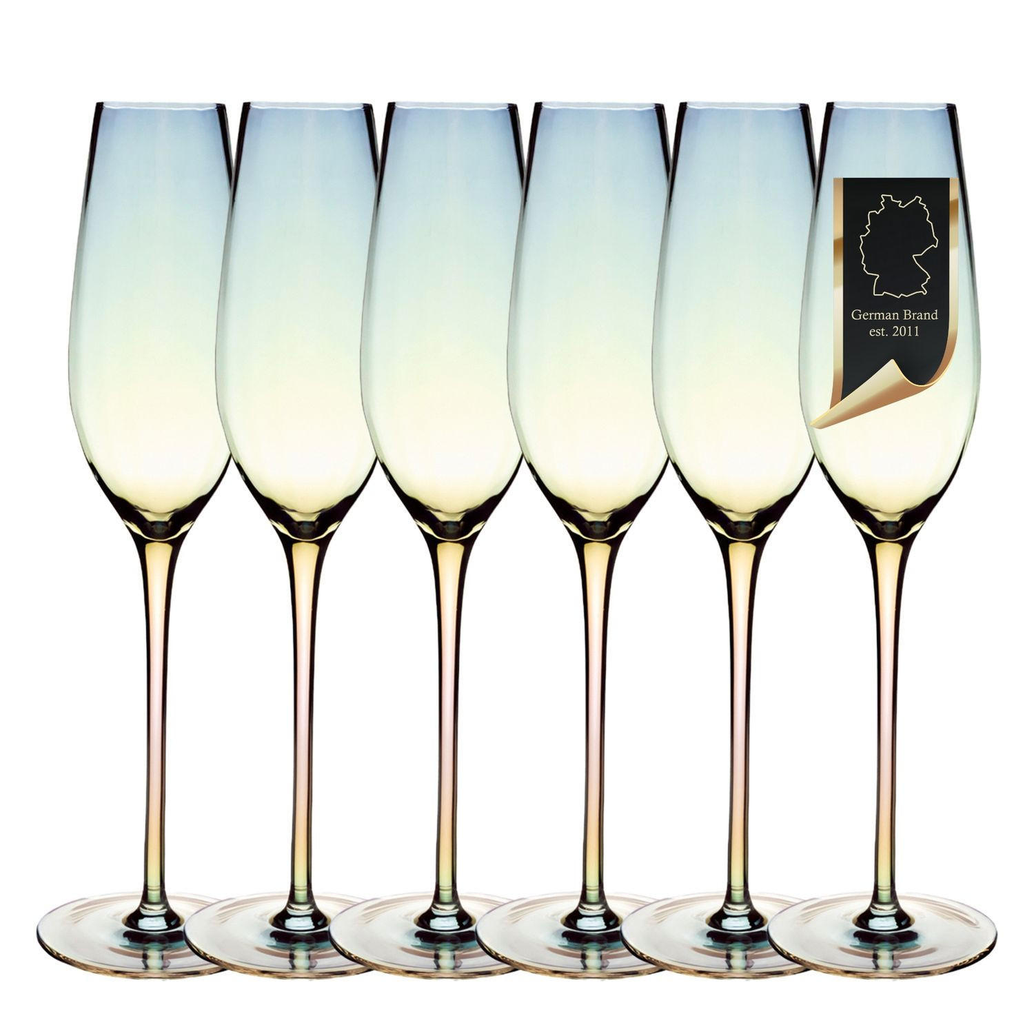 Intirilife Sektglas-Set Transparent