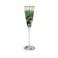 SEKTGLAS Rosina Wachtmeister - Una passeggiata nel verde, Champagnerglas, Sekt, Glas - Multicolor, Glas (0.15L) - Goebel