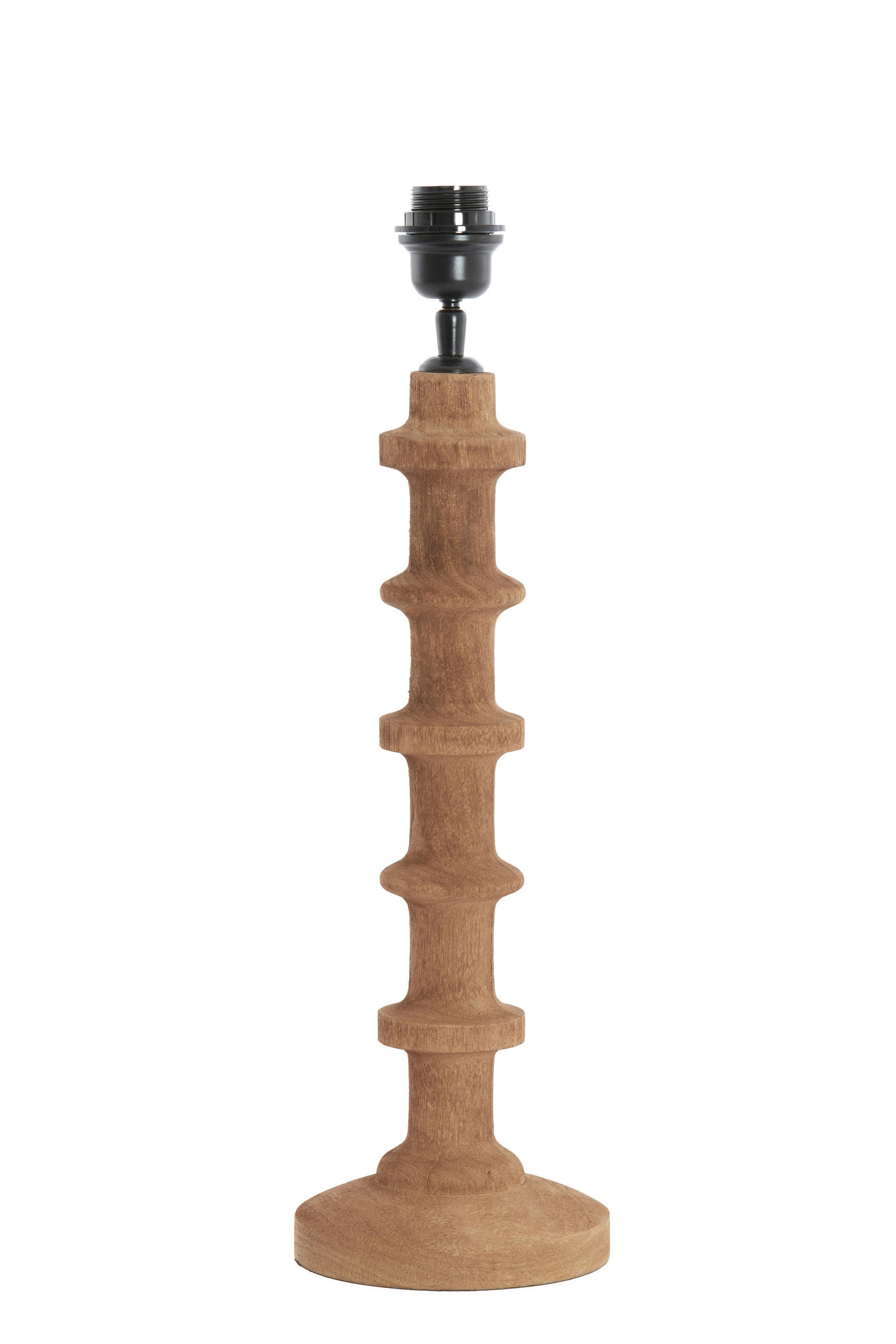 LAMPENSOCKEL Cecily Grau 16/16/45 cm - Grau, Holz (16/16/45cm) - Light & Living