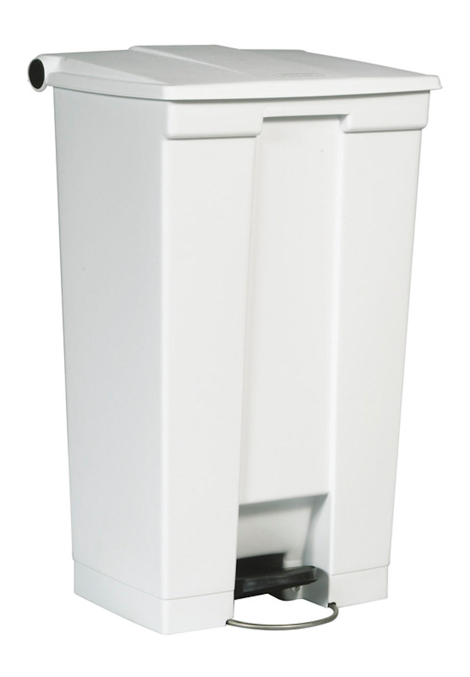 MÜLLEIMER Robuster Pedaleimer 87 Liter 82,6 x 41 x 50,2 cm Aus Konformen Polyethylen Weiß - Weiß, Metall (41/82.6/50.2cm) - PROREGAL