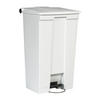 MÜLLEIMER Robuster Pedaleimer 87 Liter 82,6 x 41 x 50,2 cm Aus Konformen Polyethylen Weiß - Weiß, Metall (41/82.6/50.2cm) - PROREGAL