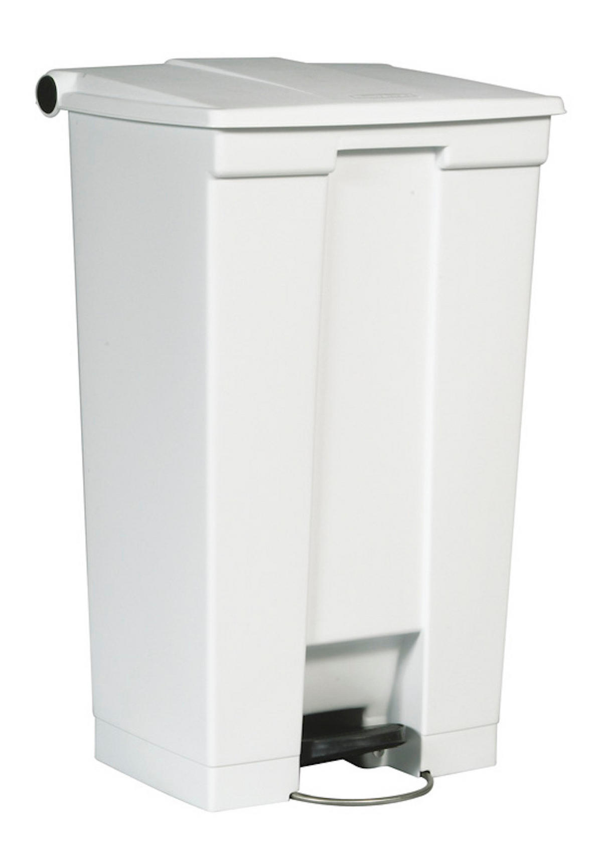 MÜLLEIMER Robuster Pedaleimer 87 Liter 82,6 x 41 x 50,2 cm Aus Konformen Polyethylen Weiß - Weiß, Metall (41/82.6/50.2cm) - PROREGAL