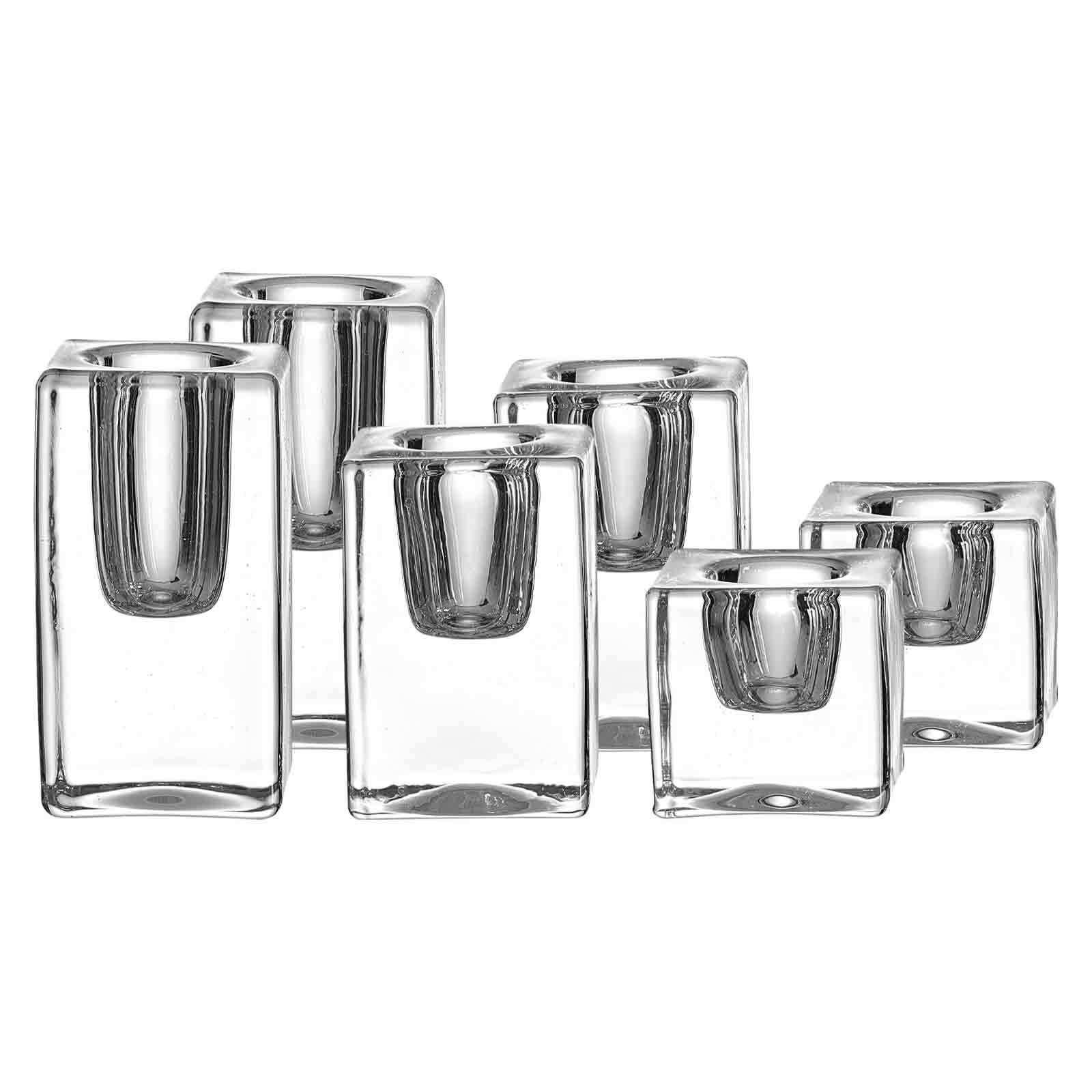 KERZENHALTER Candela transparent 4 / 6 / 8 cm 6er Set - Transparent, Glas (2/2/2cm) - Ritzenhoff Breker