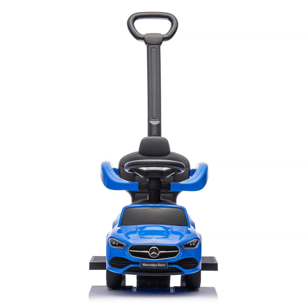 RUTSCHER Mercedes Benz C-Klasse blau Stauraum Fußstütze Schiebegriff Hupe - Blau, Kunststoff (84/40/83cm) - Chipolino