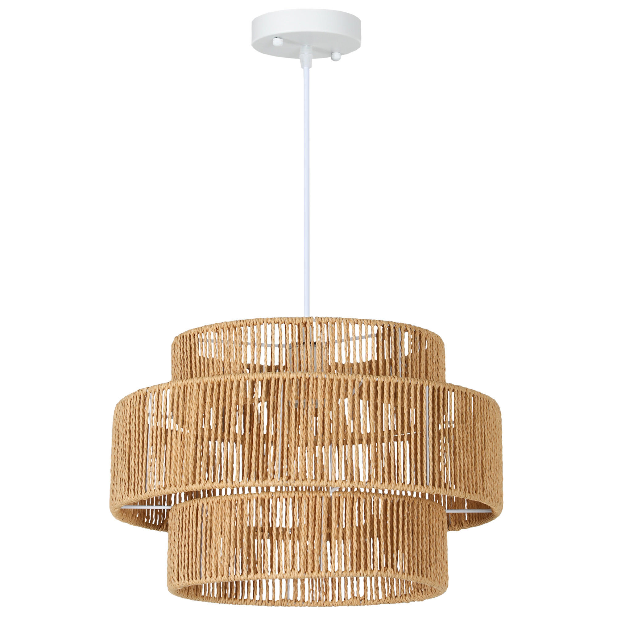 Homcom Pendelleuchte Braun 40x177x40 cm