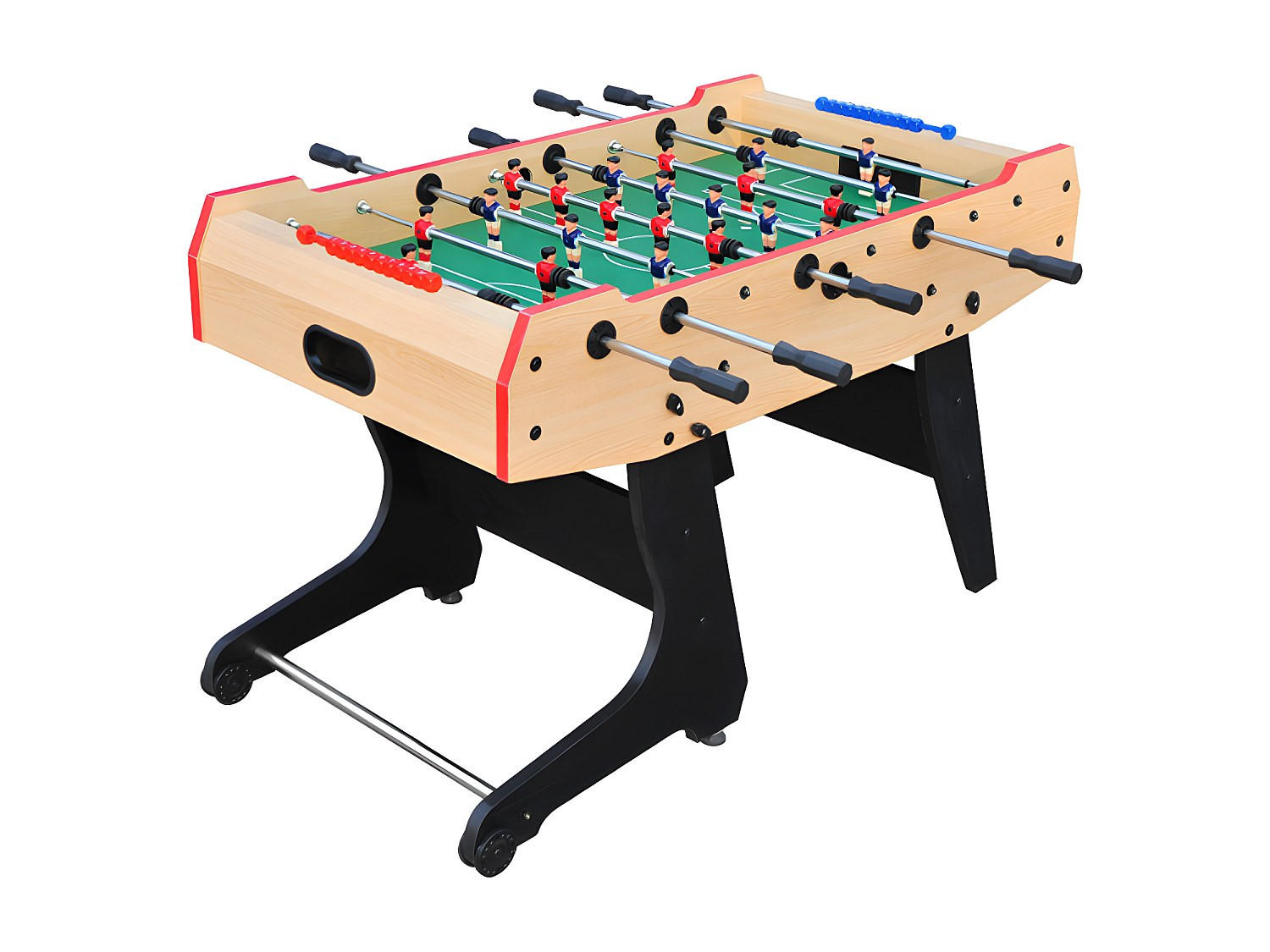 TISCHFUSSBALL - 137cm x 74.5cm - MDF - naturfarben hell - STADIUM - Naturfarben, Holz (137/74.5cm) - Vente-Unique