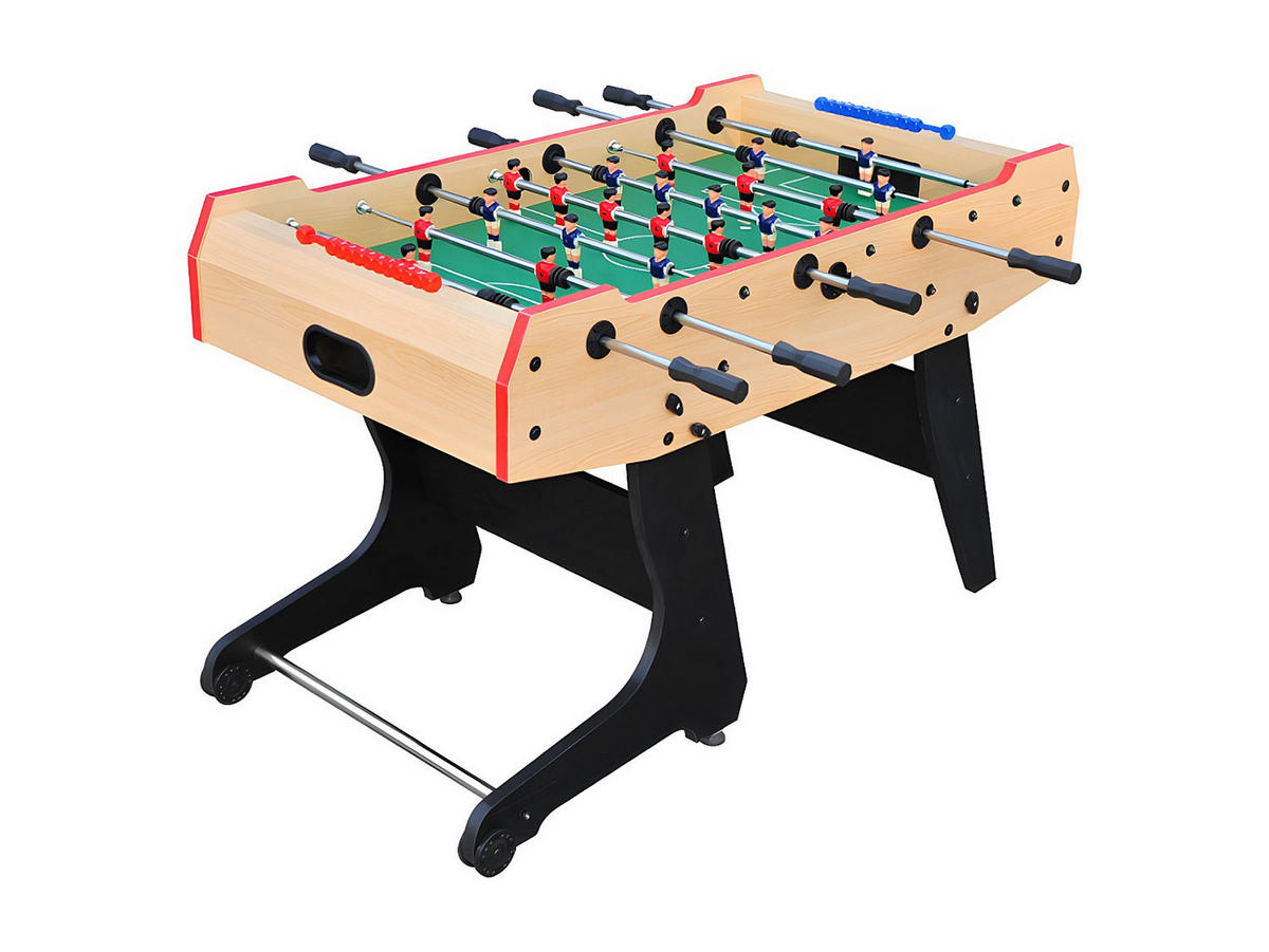 TISCHFUSSBALL - 137cm x 74.5cm - MDF - naturfarben hell - STADIUM - Naturfarben, Holz (137/74.5cm) - Vente-Unique