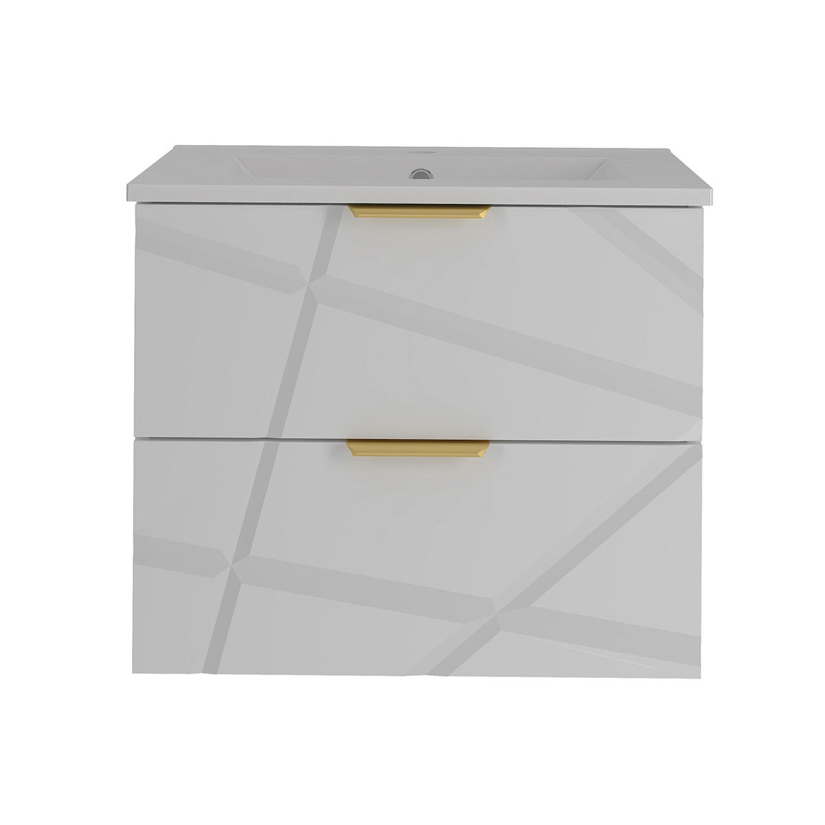 WASCHTISCH 60cm Aurora Weiß - Weiß, Holzwerkstoff (60/50/45.8cm) - Petits-meubles