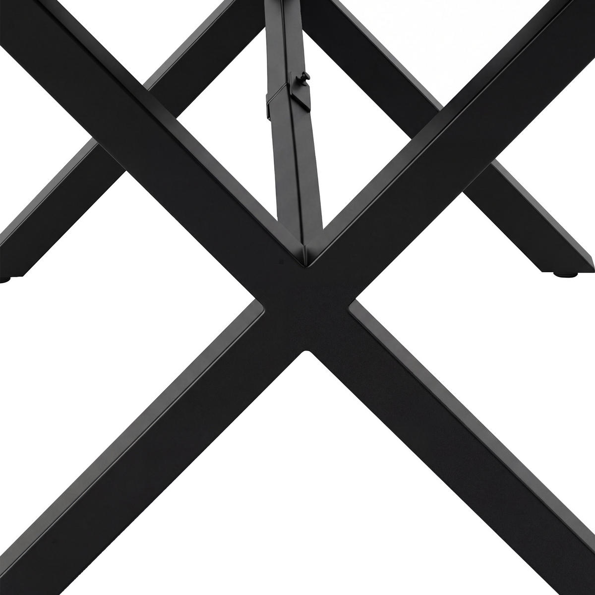 GARTENMÖBEL-SET Modernes 6-tlg. Schwarz - Schwarz, Metall - ComfortXL