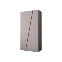 DREHTÜRENSCHRANK Zen 100 cm - Kaschmir/Goldfarben, Holzwerkstoff/Kunststoff (100/202/50cm) - MIRJAN24