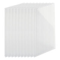 DVOJSTĚNNÉ desky - průhledná, plast (60.5/121/0.6cm) - Relaxdays