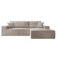 ECKSOFA Farese Beige Cord - Beige, Textil (267/167cm) - Selsey