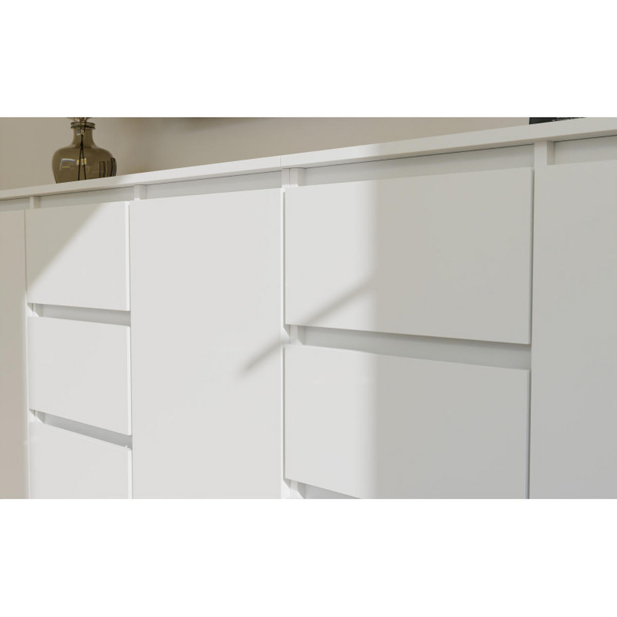 KOMMODE Weiß 200/75/40 - Weiß, Holzwerkstoff (200/75/40cm) - RAUMHIRSCH FURNITURE