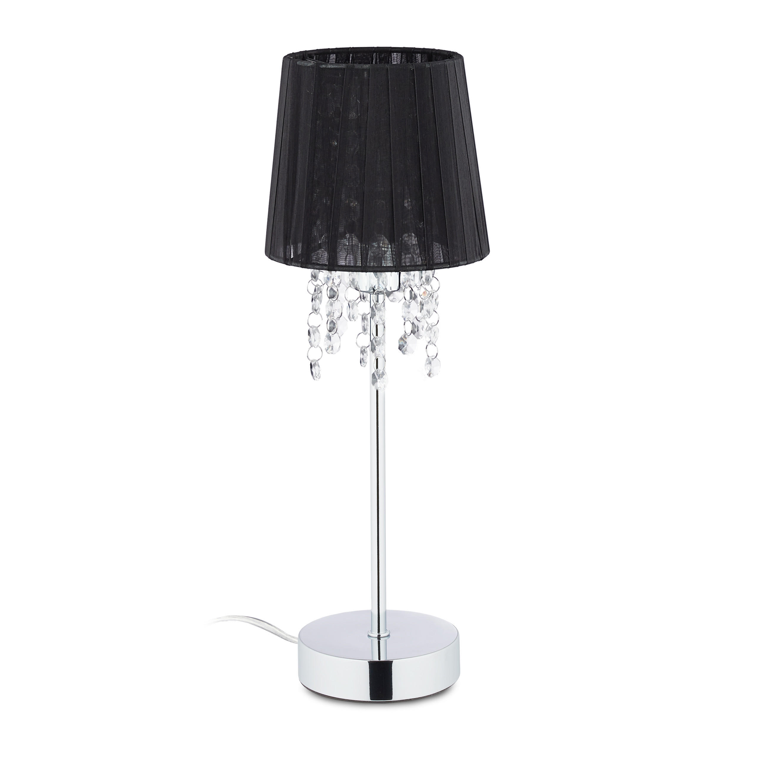 TISCHLAMPE - Multicolor, Kunststoff/Textil (14.5/14.5/41cm) - Relaxdays
