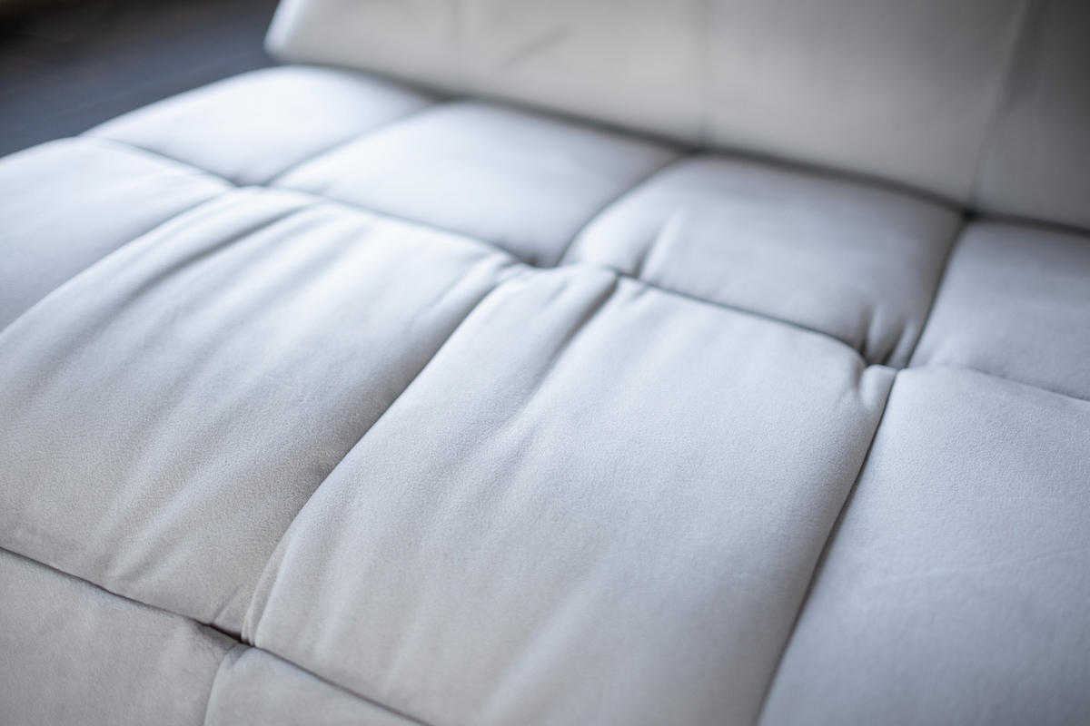 RELAXSESSEL MIKO Hellgrau Velvet - Hellgrau/Schwarz, Textil/Metall (75/115/94cm) - KAWOLA