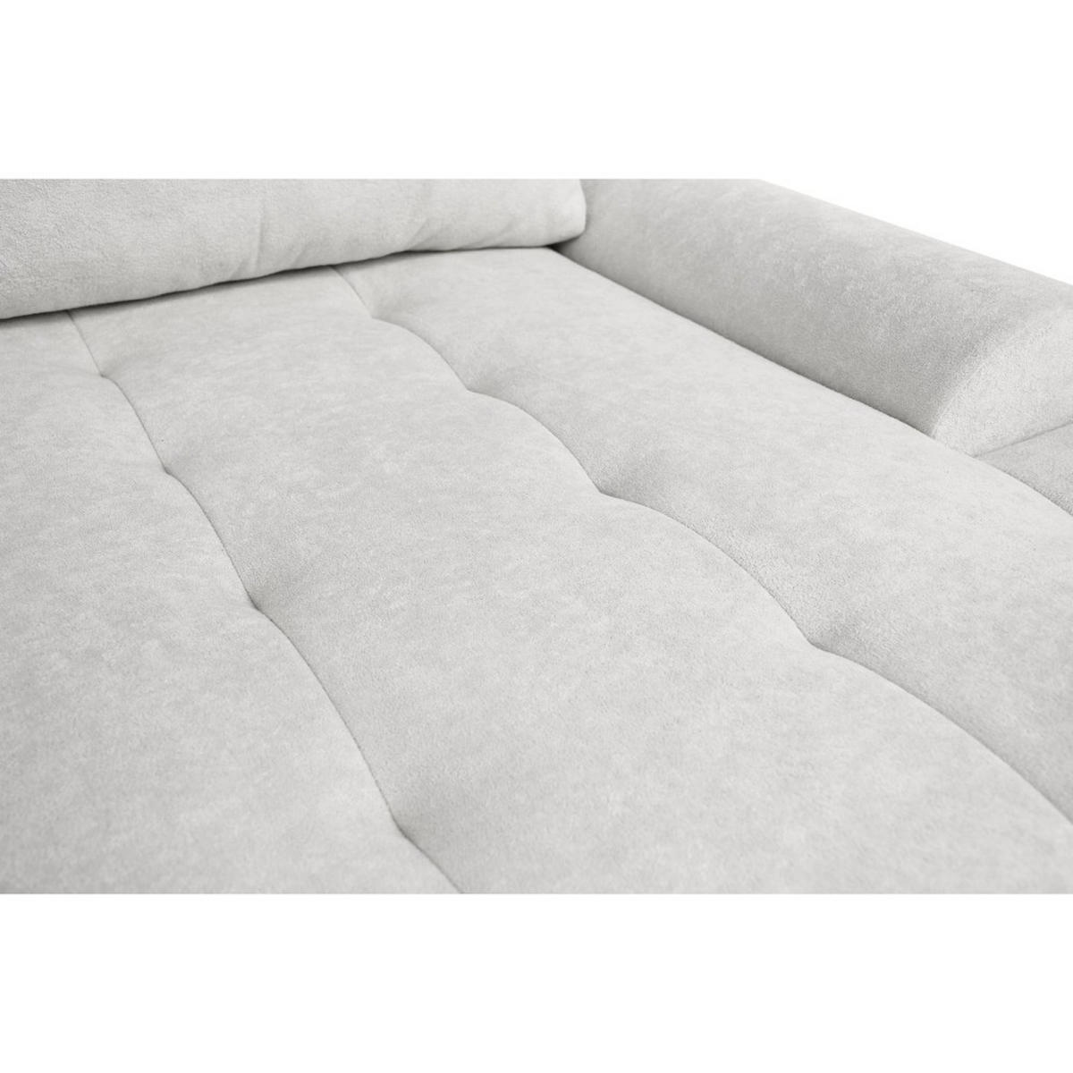 WOHNLANDSCHAFT Costa U Beige, Velours - Beige/Schwarz, Kunststoff/Textil (367/80/169cm) - Beautysofa