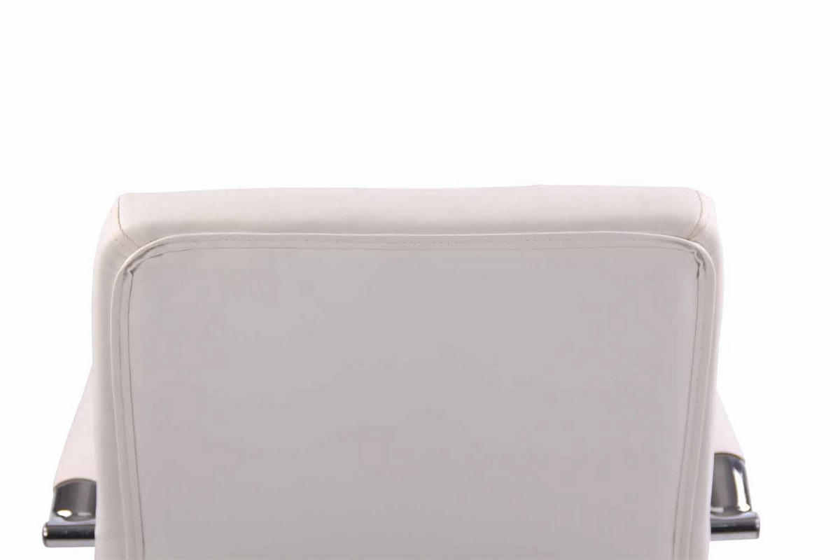 BÜROSTUHL Deal, Kunstleder Weiß - Weiß, Textil/Metall (56/104/62cm) - TPFLiving