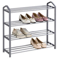 SCHUHREGAL TRALEE - Grau, Metall (65/62/19cm) - IDIMEX