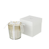 DUFTKERZE M-CHIC - Glas - Silber - M - 80 Std. - Silberfarben, Glas (15/15cm) - J-Line