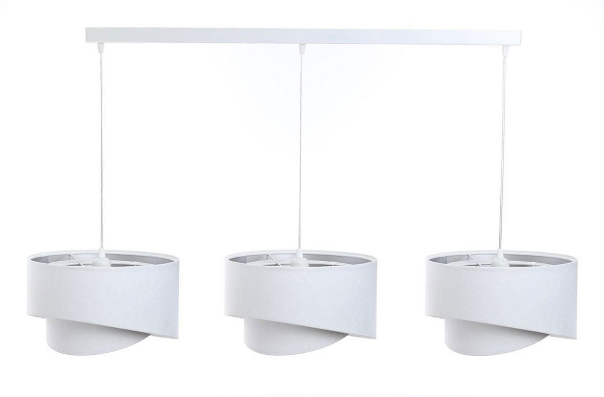 HÄNGELEUCHTE Silber 30/18 cm - Weiß, Kunststoff (30/0.3/18cm) - ONZENO
