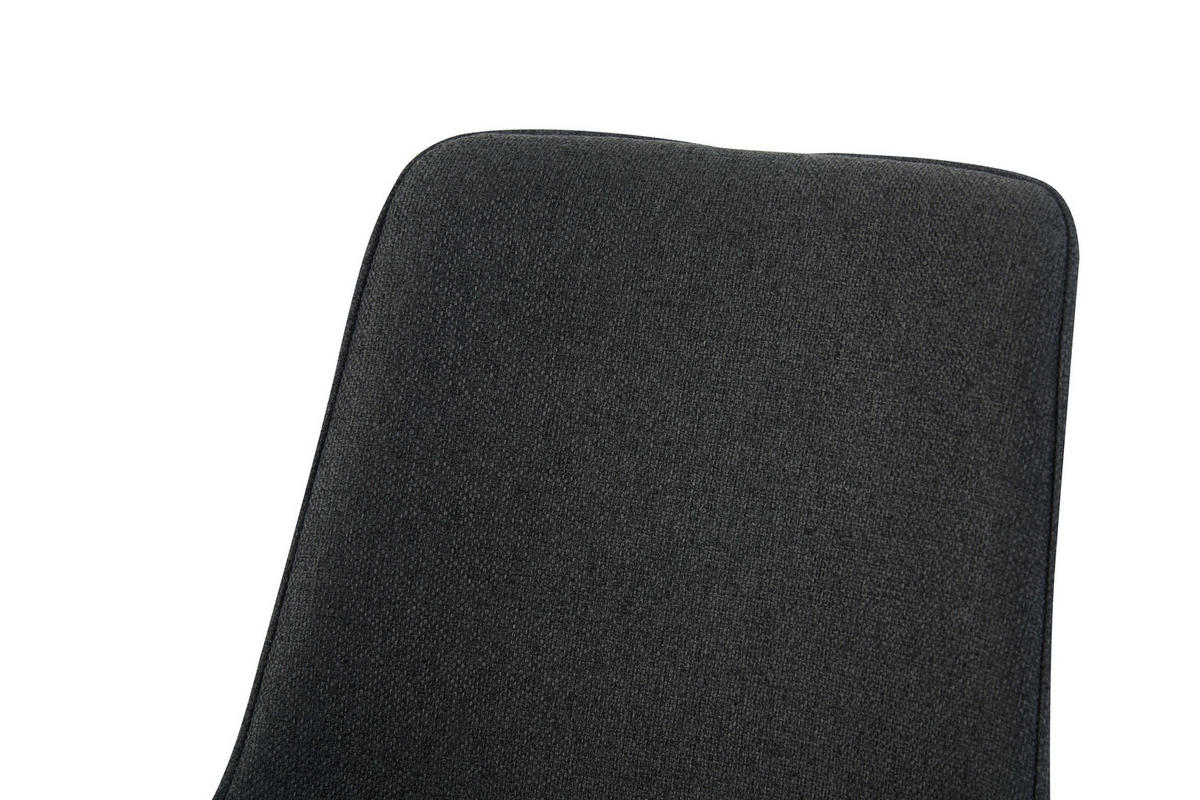 DREHSTUHL 2er Set Rio Stühle in Anthrazit - gemütliches Design - B/H/T: 52x85x61 cm - Anthrazit, Textil (61/85/52cm)