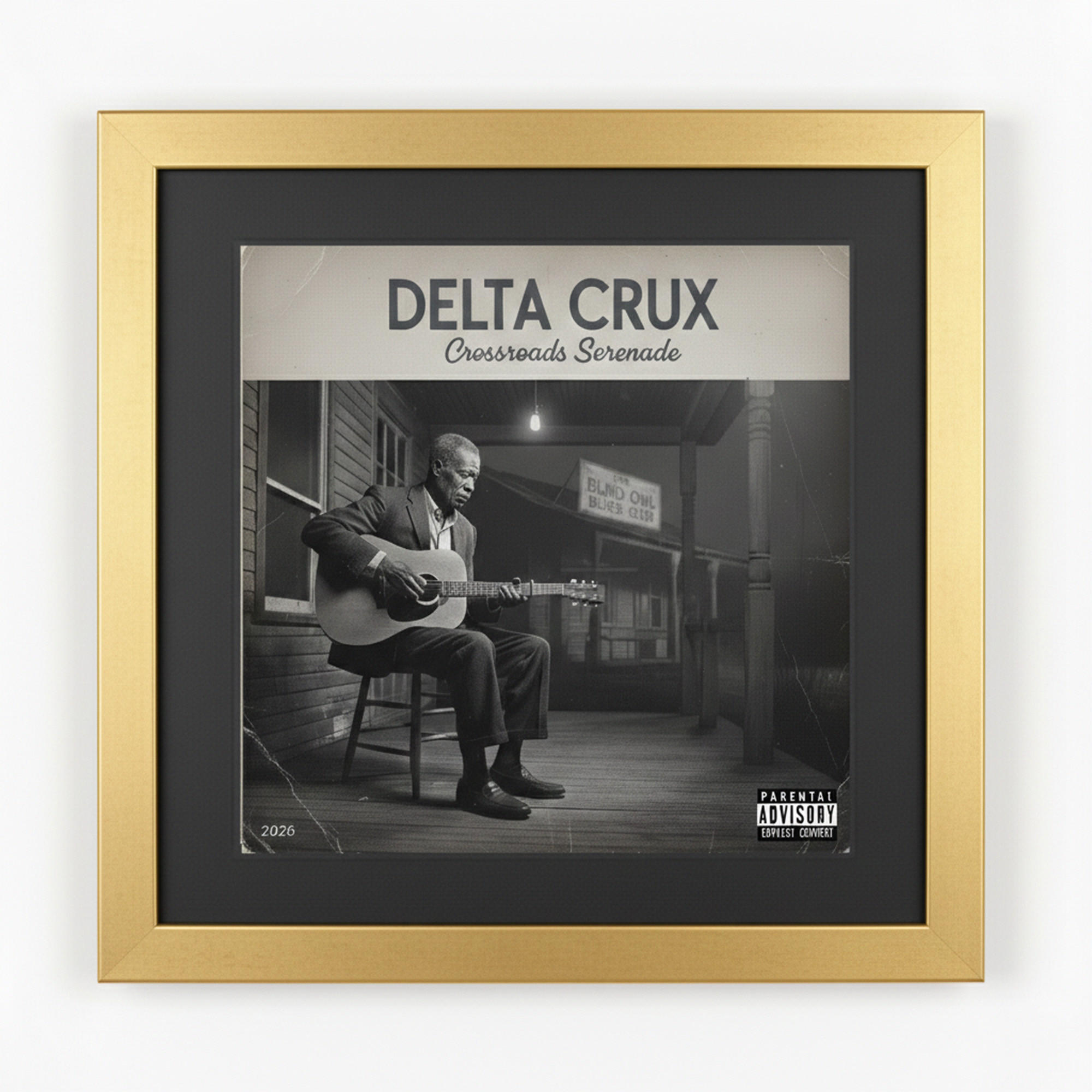 SCHALLPLATTEN BILDERRAHMEN 40/40 2er Set - Goldfarben, Holz (40/40cm) - K-Möbel