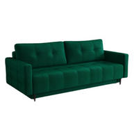 SOFA Grün RIS Ausziehbar - Grün, Textil (222/86/93cm) - Sepro Meble
