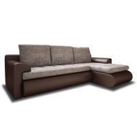 ECKSOFA Santi, Seite: Rechts - Braun, Holz/Textil (226/152cm) - Sofnet