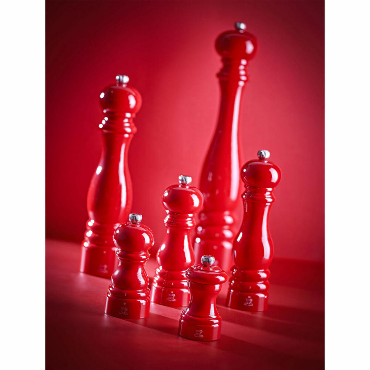 PFEFFERMÜHLE Paris uSelect 40cm Buchenholz Passionsrot Stahlmahlwerk - Rot, Holz (7.6/40/7.6cm) - PEUGEOT